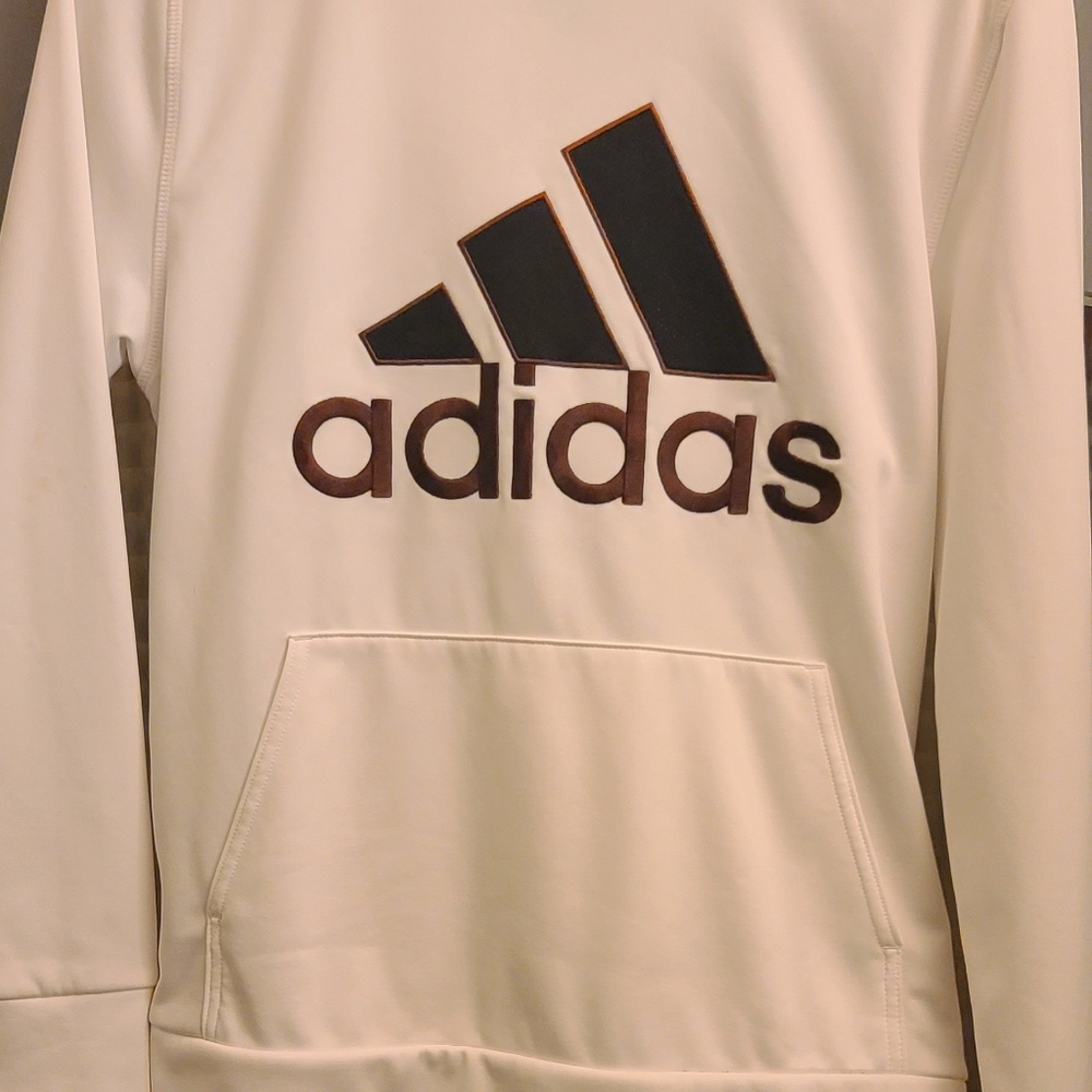 White boys Adiddas sweatshirt